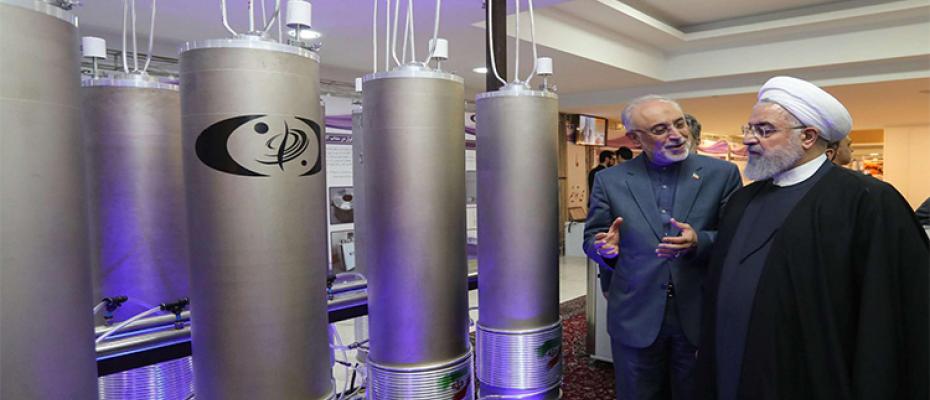 روحاني في مفاعل نووي بلاده