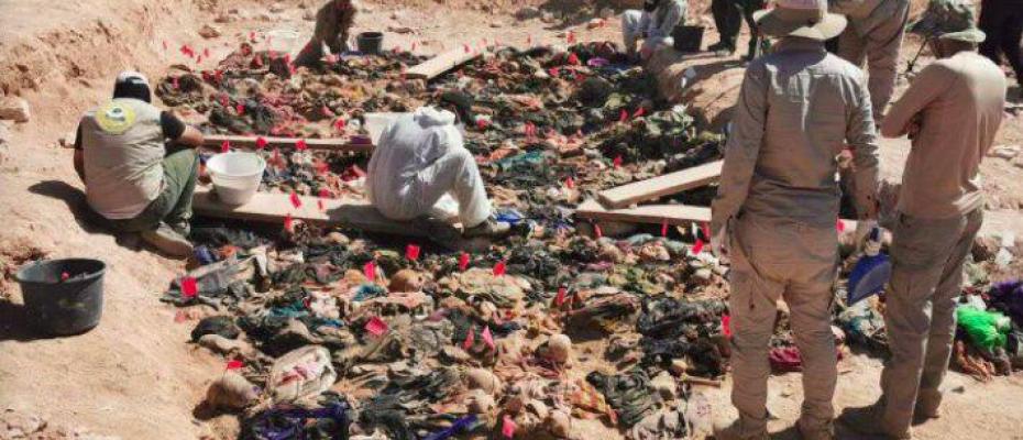 Baas faşizminin diri diri gömdüğü 70 Kürt’e ait toplu mezar bulundu