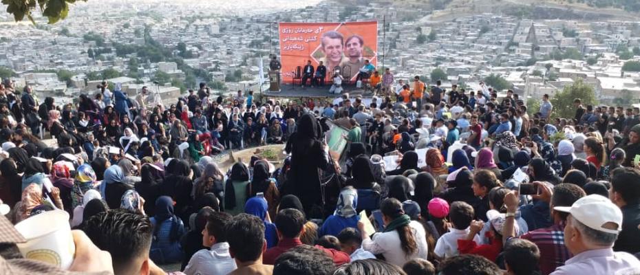 Hundreds of Kurds attend environmentalist’s commemoration ceremony in Mariwan, Iran