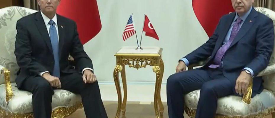 Pence ve Pompeo’nun Erdoğan’la görüşmesi sona erdi