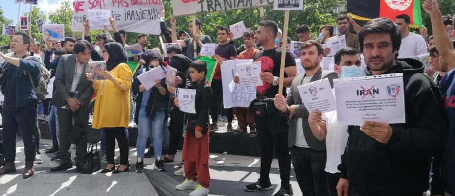 Afghans in diaspora protest Iran’s killing of migrants