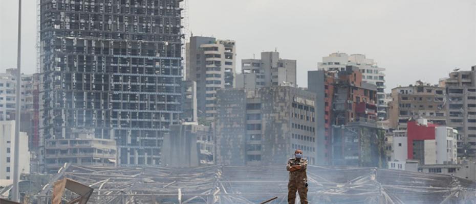آثار تفجير مرفأ بيروت