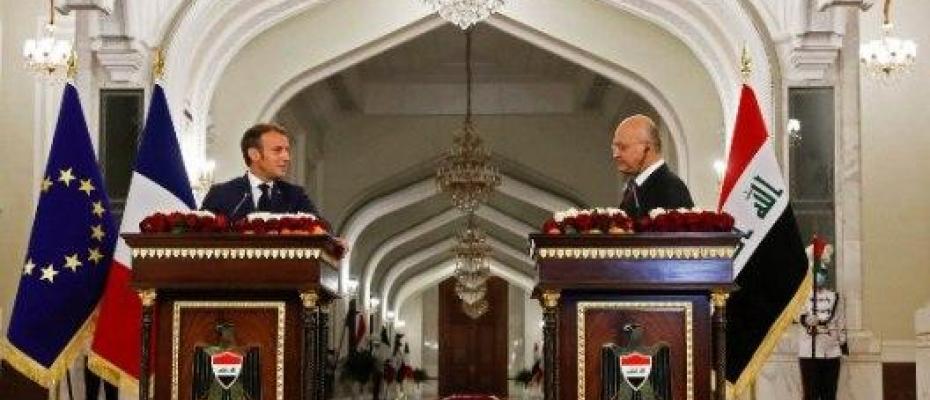 Bağdat’ta yoğun diplomasi: Macron Salih ile Barzani Kazımi ile görüştü