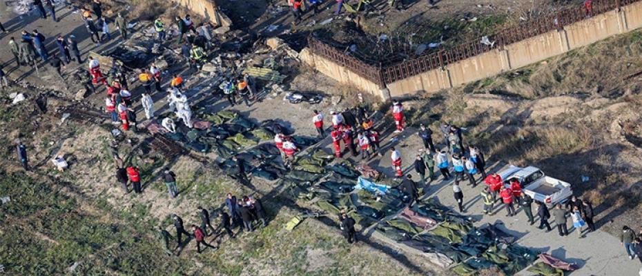 جثث ضحايا الطائرة الأوكرانية
