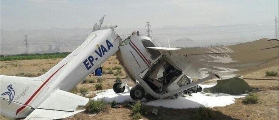 سقوط هواپیما در اراک پس از یک دقیقه پرواز دو کشته برجای گذاشت