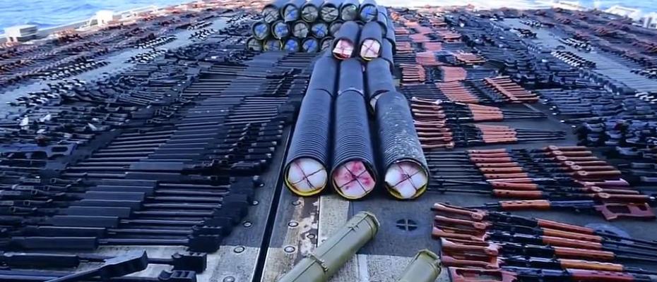 US Navy says it seizes weapons heading from Iran to Yemen