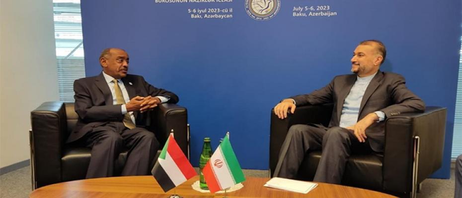 الوزيران السوداني والإيراني